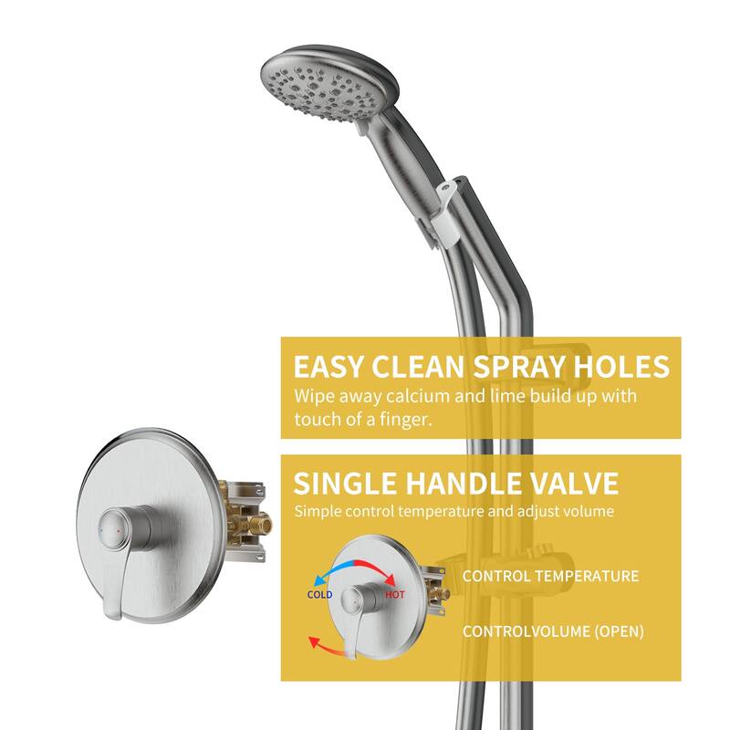 GIVINGTREE 5-function Hand Shower With Valve