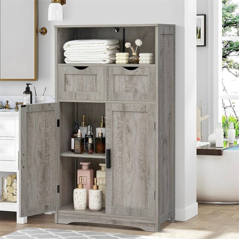 Bathroom Wall Cabinet - 11.8"D x 23.6"W x 42.5"H
