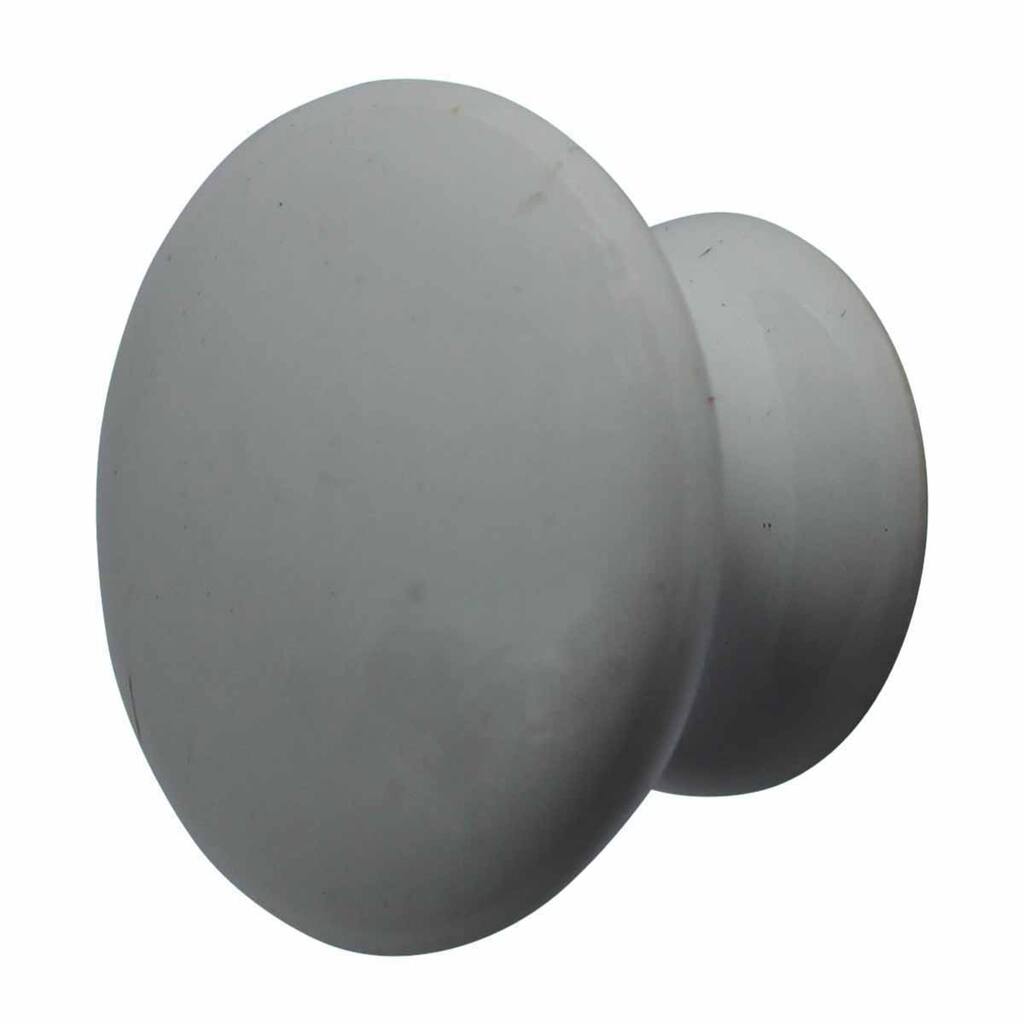 Cabinet Knob White Porcelain 1 Dia Renovators Supply