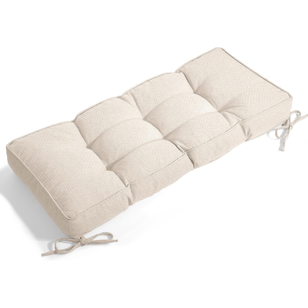 Tufted Non-Slip Bench Cushion, 36x14x4 Inch, Comfortable and Durable for Indoor Furniture