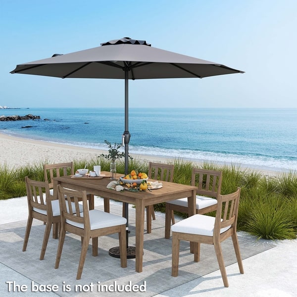 heavy duty patio table umbrella 9ft Semi-auto Aluminum Picnic Outdoor Umbrella, Grey New and in a good condition2 California Umbrella Tahoe Series 11