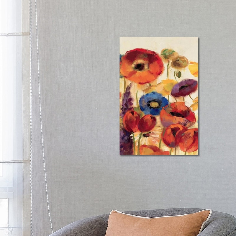 iCanvas "Joyful Garden Panel II" by Silvia Vassileva Canvas Print - 26x18x1.5