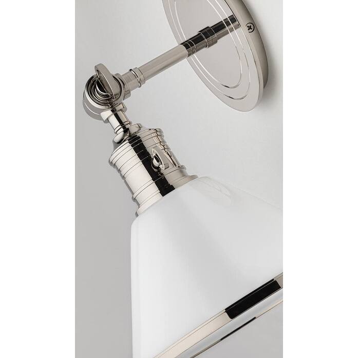 Hudson Valley Lighting Garden City 11" Tall Wall Sconce with White