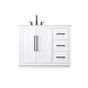 preview thumbnail 1 of 9, Elegant Lighting VF29042 Chase 42" Free Standing Single Basin Vanity White