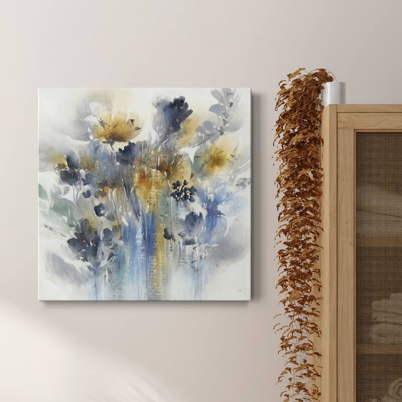 Indigo Botanical-Premium Gallery Wrapped Canvas - Ready to Hang