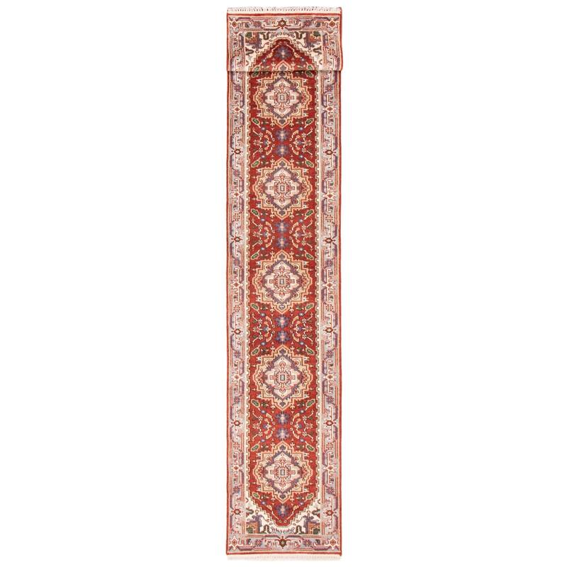 ECARPETGALLERY Hand-knotted Serapi Heritage Dark Copper Wool Rug - 2'6 x 19'8
