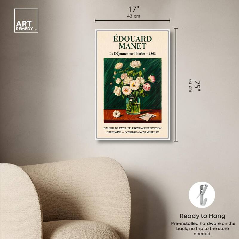 Manet's Floral Canvas by Art Remedy