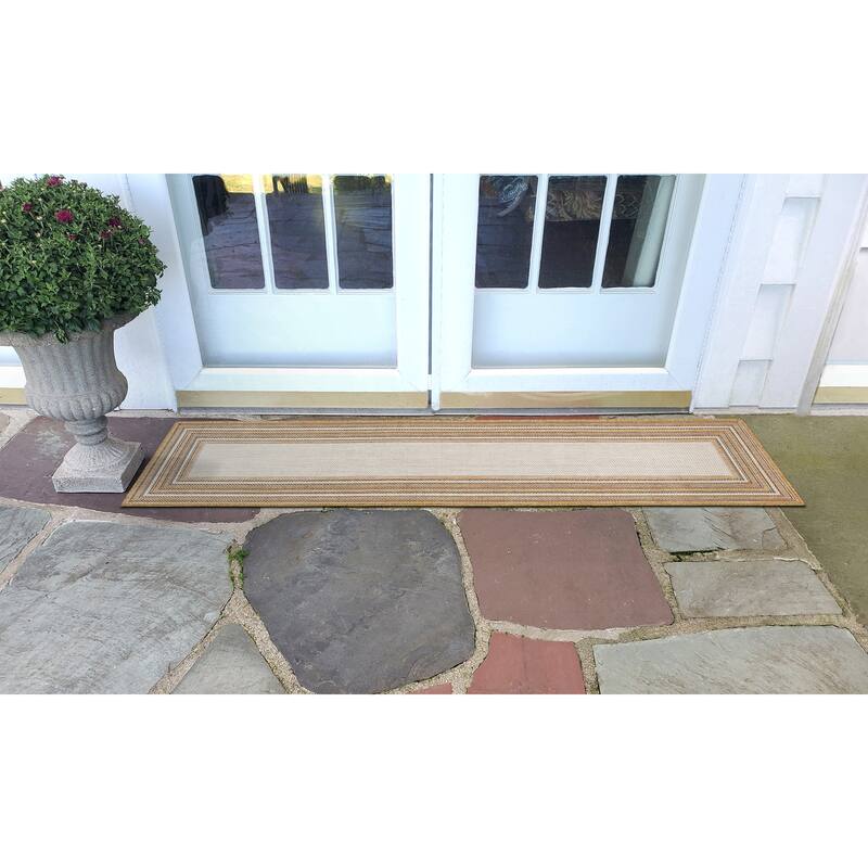 Liora Manne Carmel Multi Border Indoor/ Outdoor Area Rug