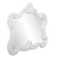 preview thumbnail 3 of 6, Allan Andrews Veruca Glossy White Framed Accent Wall Mirror - 28" H x 32" W x 2" D