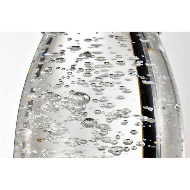 Lacey 4 Inch LED Pendant RGB/TW Starfish Enabled Matte Black with K9 Bubble Crystal