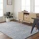 preview thumbnail 3 of 51, Elle Handmade Striped Solid Viscose Area Rug