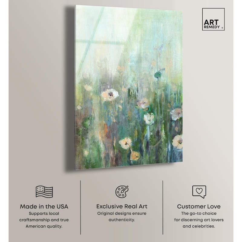 Harmony Green I Acrylic by Art Remedy, Ready to Hang