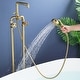 preview thumbnail 8 of 23, Rbrohant Industrial Style Freestanding Bathtub Faucet, High Flow Shower Floor Mounted Tub Faucets