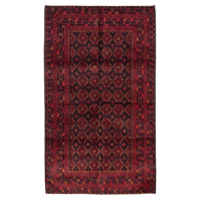Teimani Red Rug 3'9" x 6'6" - 3'9 x 6'6