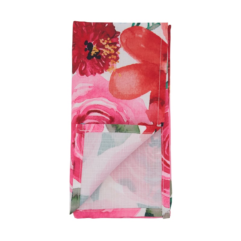 Floral Design Napkins (Set of 12) - 20" x 20"