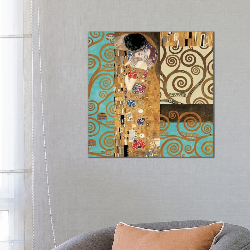 iCanvas "Klimt 150 Anniversary IV" by Gustav Klimt Canvas Print - 26x26x1.5