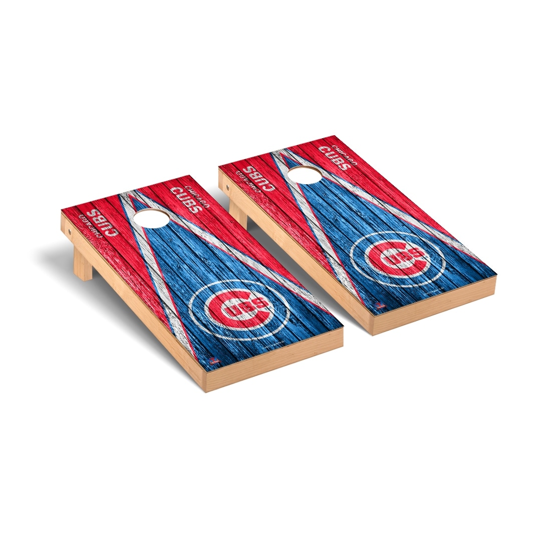 Chicago Cubs MLB Triangle Cornhole Board Set