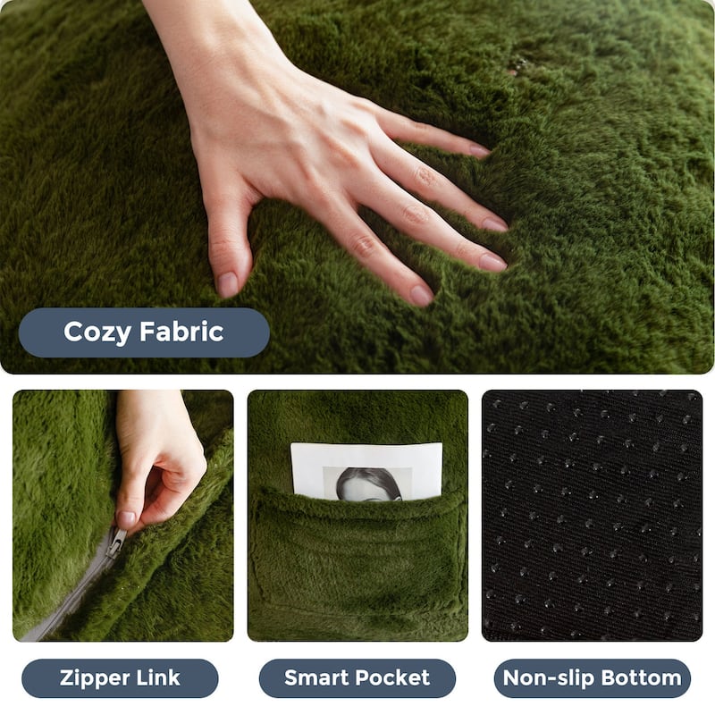 Giant Bean Bag Sofa Chair with a Pillow