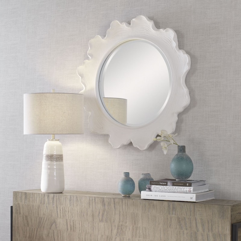 Uttermost 09797 Sea Coral 33-5/8" Diameter Circular Framed Bathroom