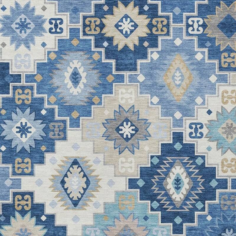 HomeRoots Southwestern Transitional Rectangle Outdoor Rug