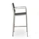 preview thumbnail 15 of 49, Cape Coral Outdoor 5-piece Aluminum Square Bar Set by Christopher Knight Home