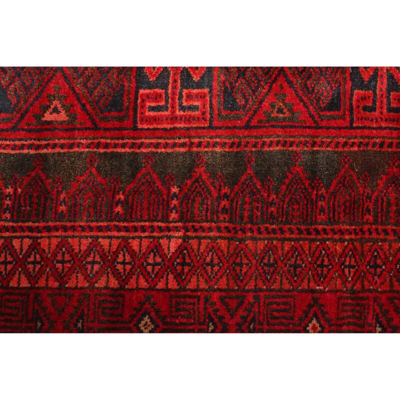 ECARPETGALLERY Hand-knotted Teimani Red Wool Rug - 2'8 x 4'9