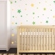 preview thumbnail 4 of 10, Walplus Green Yellow Stars Wall Sticker Home Decor Minimalist Decal