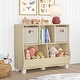preview thumbnail 9 of 8, RiverRidge Home Kids Catch All Multi-Cubby 35in Toy Organizer Light Woodgrain