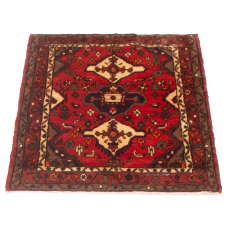 ECARPETGALLERY Hand-knotted Andelz Red Wool Rug - 3'1 x 4'7