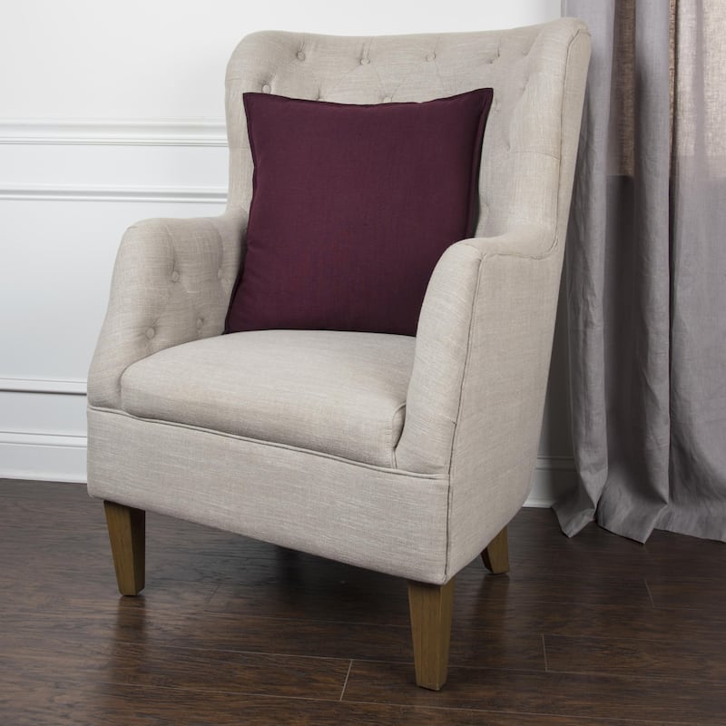 Rizzy Home Cotton Slub Solid Decorative Throw Pillow