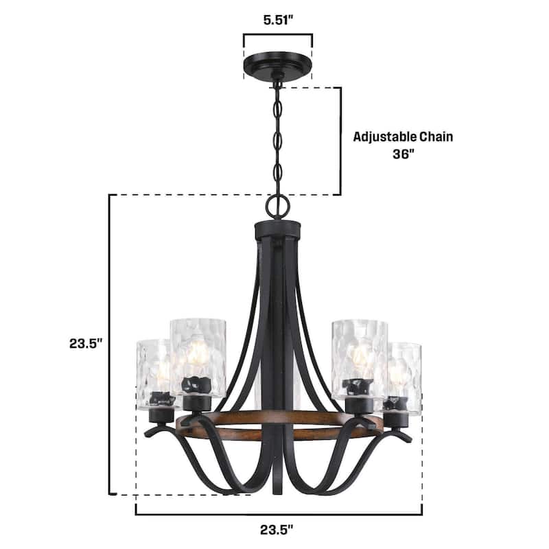 Westinghouse Lighting Barnwell Five-Light Indoor Chandelier