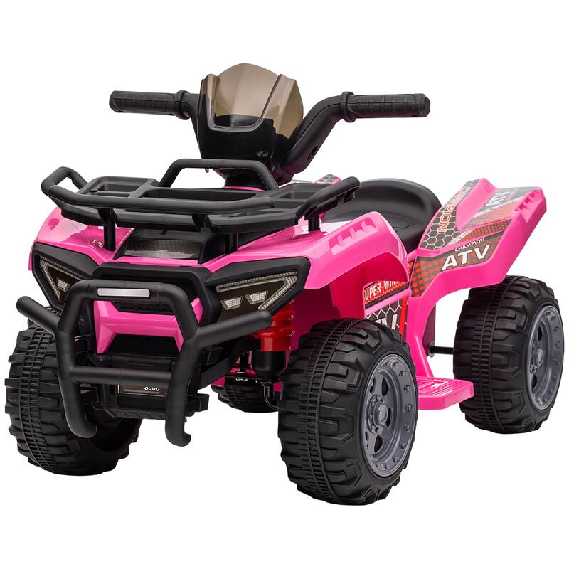 Battery-Powered Electric ATV for Kids, Easy-to-Use 6V Ride-On Quad with Songs