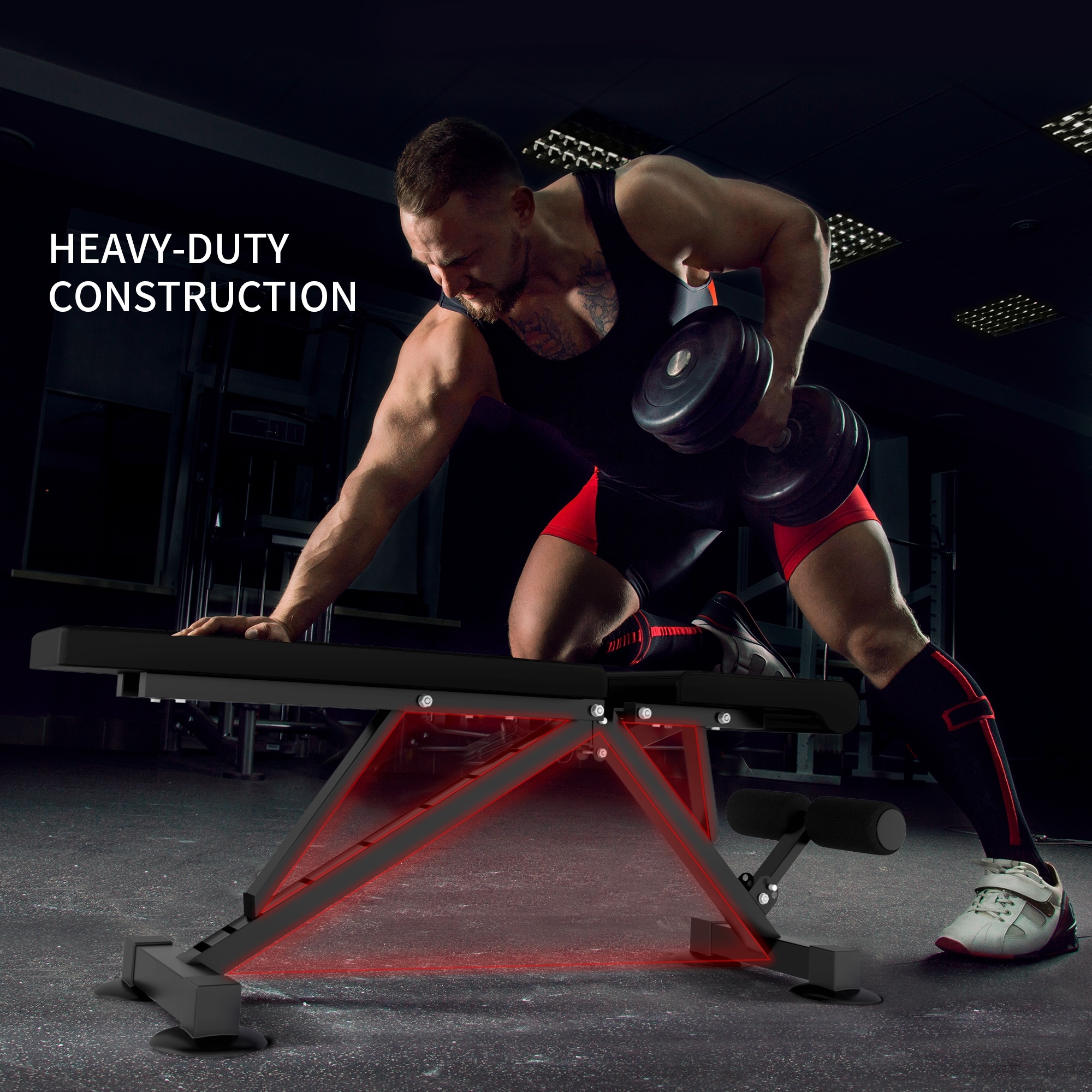 Zenova adjustable best sale weight bench