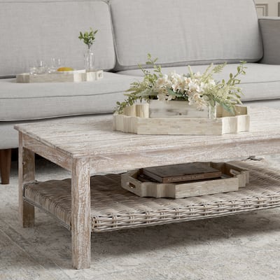 SAFAVIEH Kazuyo Set Of 3 Trays (Fully Assembled) - 20 In. W x 15.7 In. D x 1.9 In. H - 20Wx16Dx2H