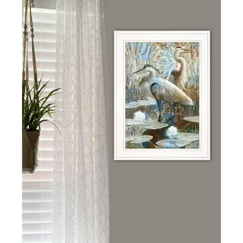 Marsh Herons II 1 White Framed Print Wall Art Bed Bath & Beyond