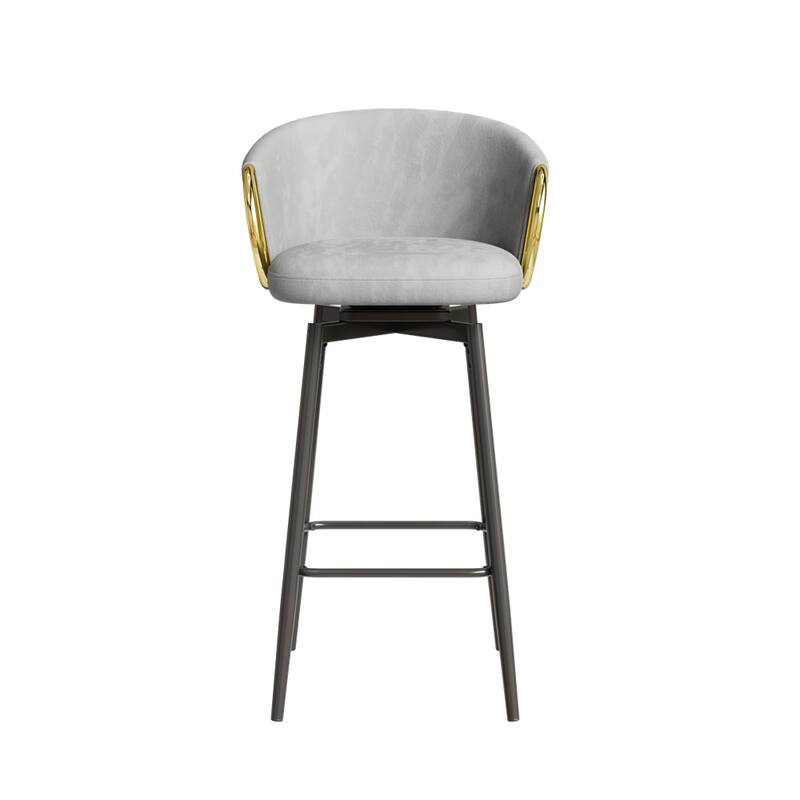 30" Dining Chairs Set of 2,Modern Style 360°Swivel Bar Chairs