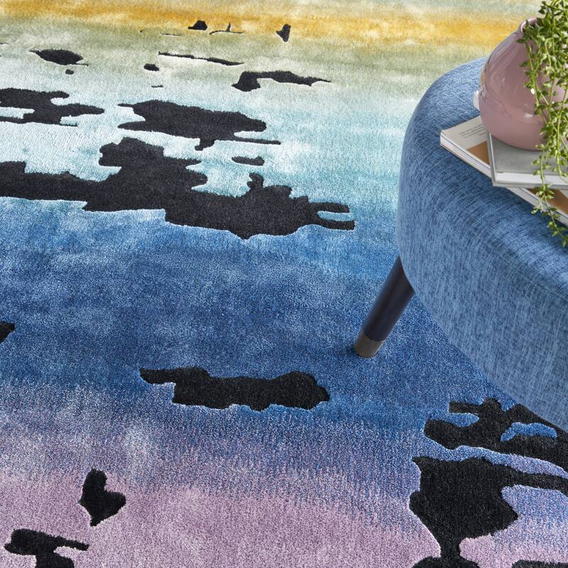 Nourison Prismatic Modern Abstract Sunset Shimmer Area Rug