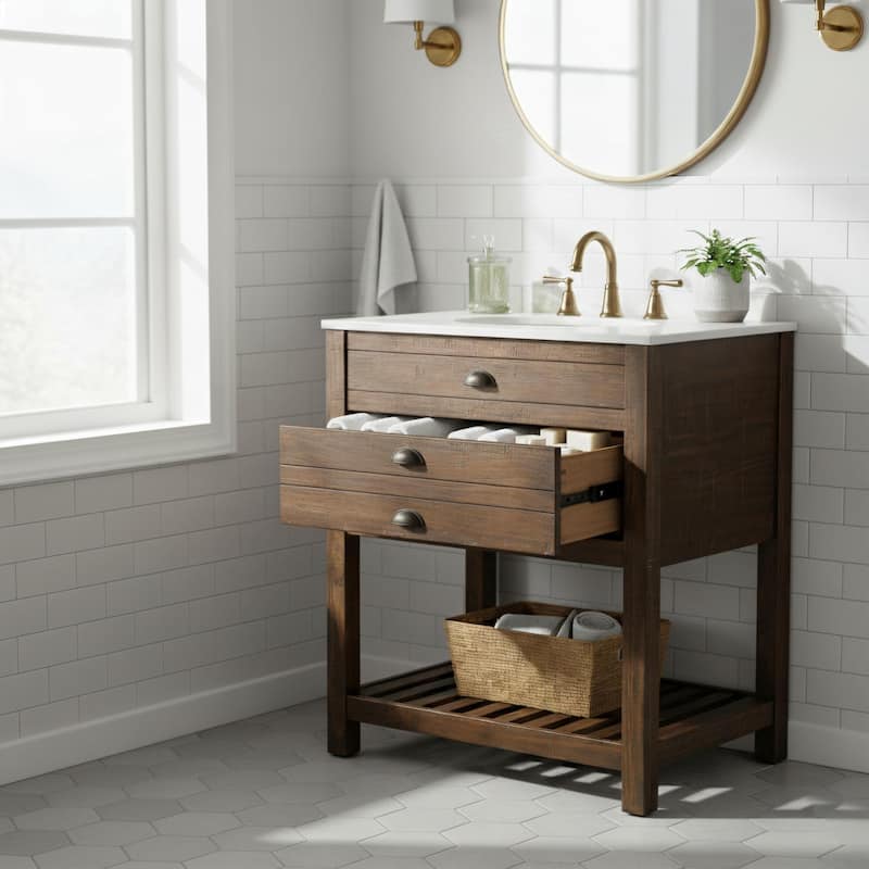 Fiskin Rustic One Drawer Sink Vanity