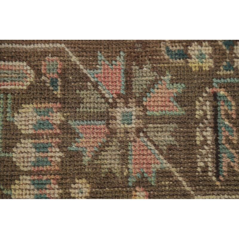 Hand Knotted Oriental 100% Wool Carpet Traditional Medallion Pink Tabriz Area Rug - 9' 5'' X 6' 5''