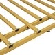 preview thumbnail 6 of 5, Modern Twin House Platform Bed with Trundle, Metal Montessori Bed Frame for Kids Teens Girls Boys, No Box Spring Needed, Gold