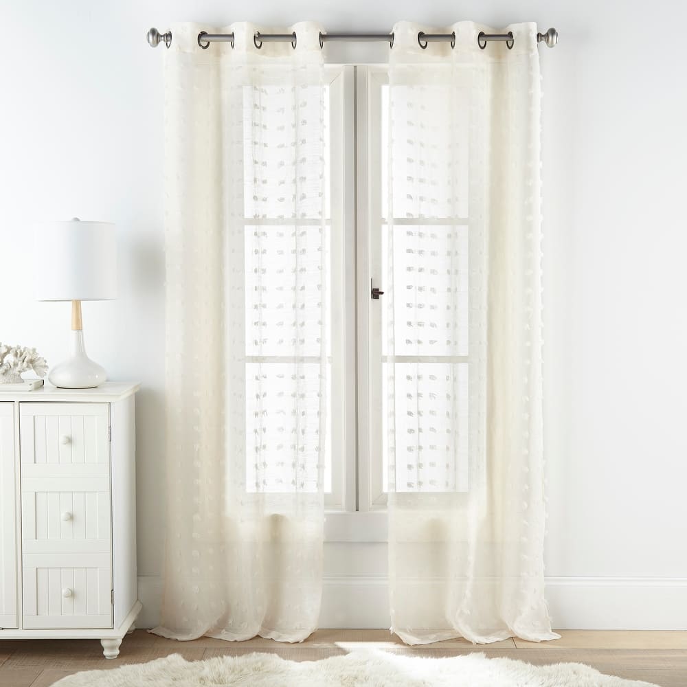 Grand Avenue Payton Solid Grommet-Top, Curtain Panel Pair