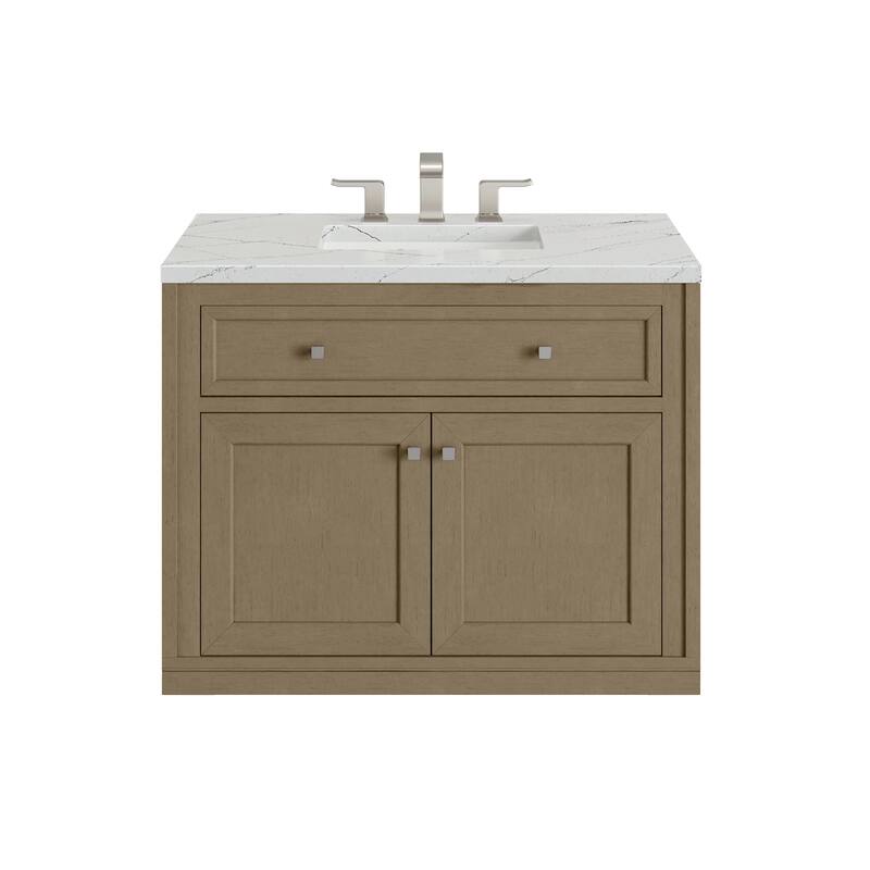Chicago 36" Single Vanity, Walnut Whisper