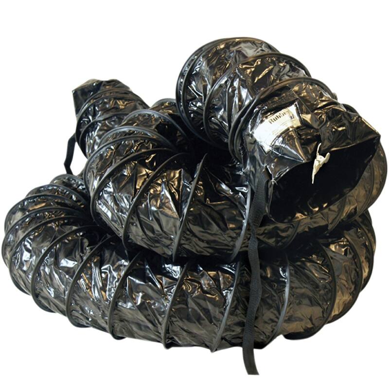 Rubber-Cal "Air Ventilator Black" Ventilation Duct Hose (Fully Stretched), 18-Inch by 25-Feet - 18x300