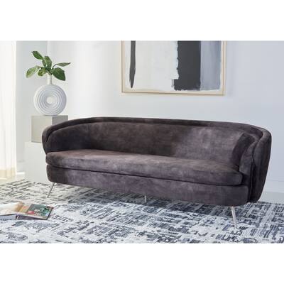 SAFAVIEH Home Maryssa Curved Back Sofa - 87"W x 34"D x 30"H