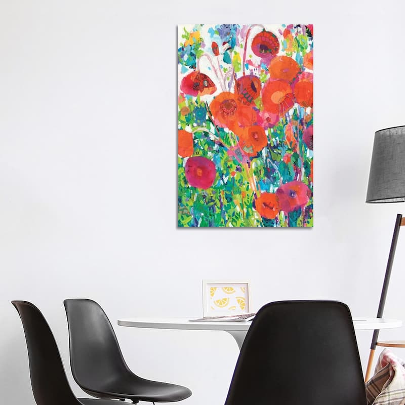iCanvas "Vivid Poppy Collage I" by Tara Funk Grim Canvas Print - 40x26x1.5