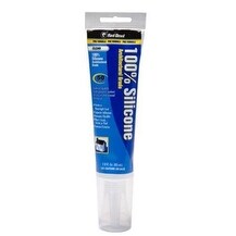 Red Devil 0820 100 Percent Silicone Sealant, Clear, 2.8 Oz