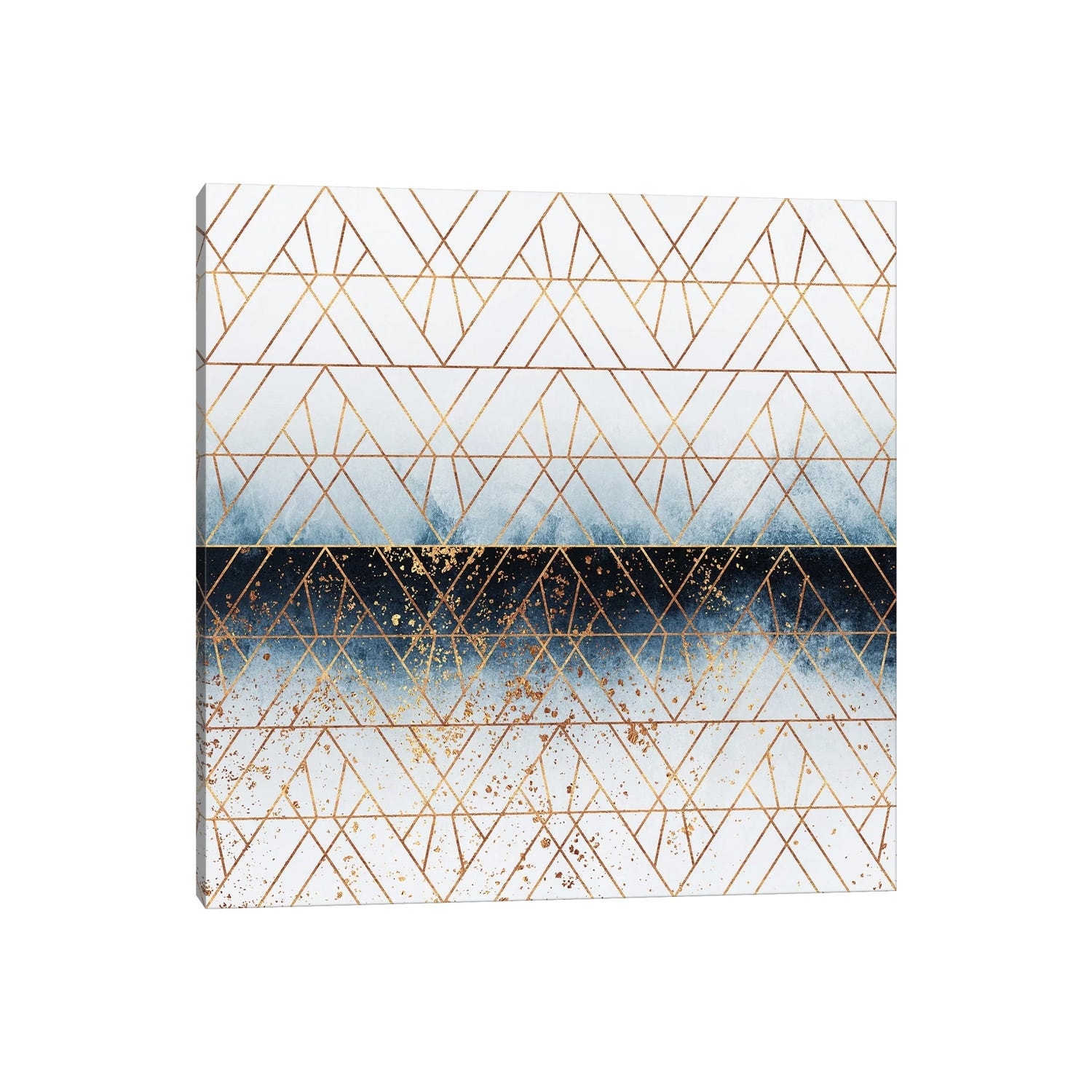 iCanvas "Winter Blue Geo" by Elisabeth Fredriksson Canvas Print