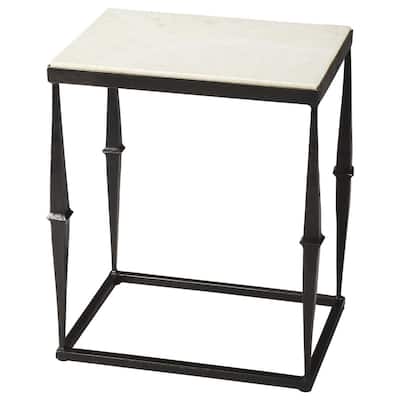 Handmade Butler Iron and Marble End Table (India)