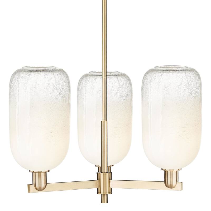 Innovations Lighting 716-3CR-17-18 Brookhaven Cloche Chandelier - Champagne Bronze / Opal