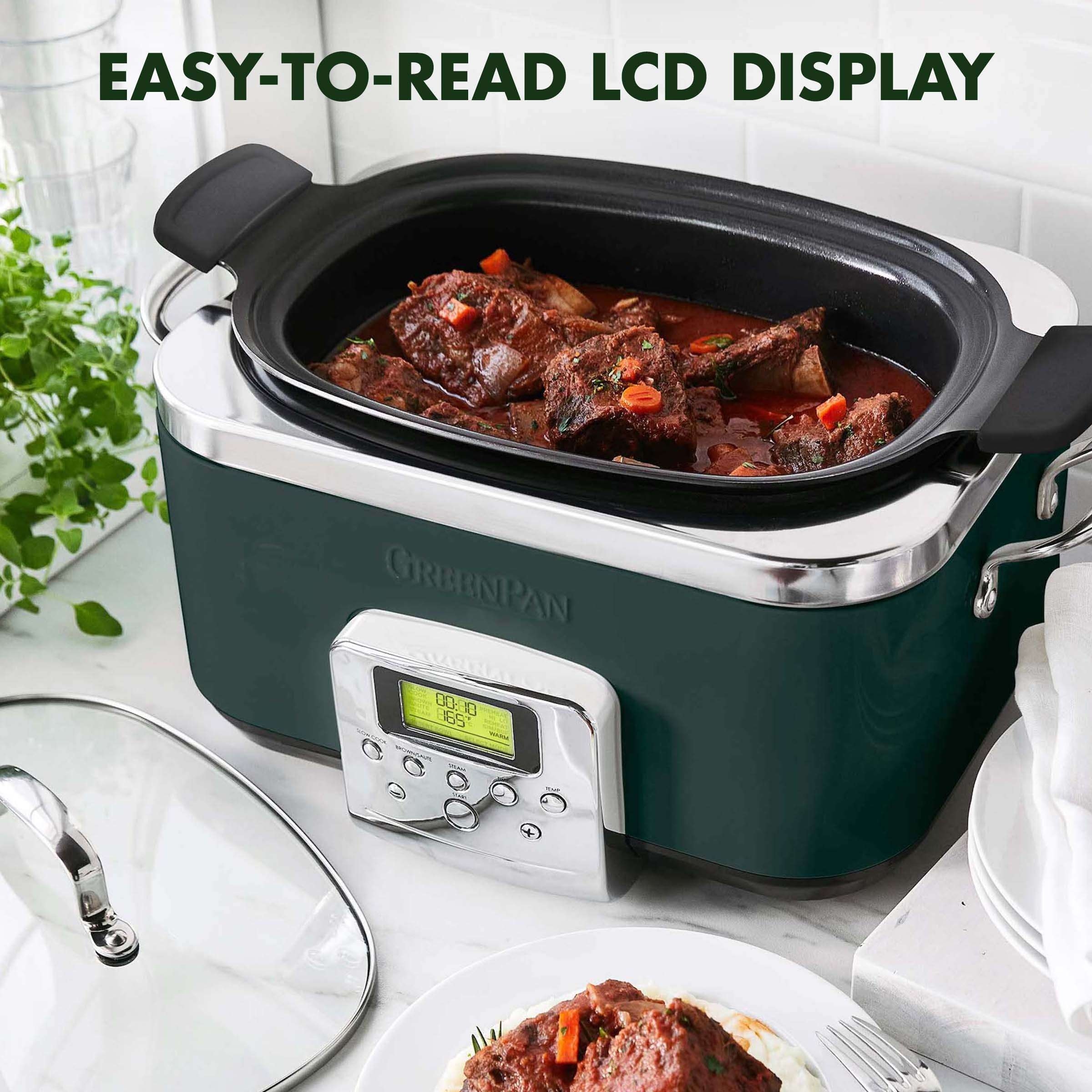 GreenLife Healthy Cook Duo Electric Slow Cooker Electric